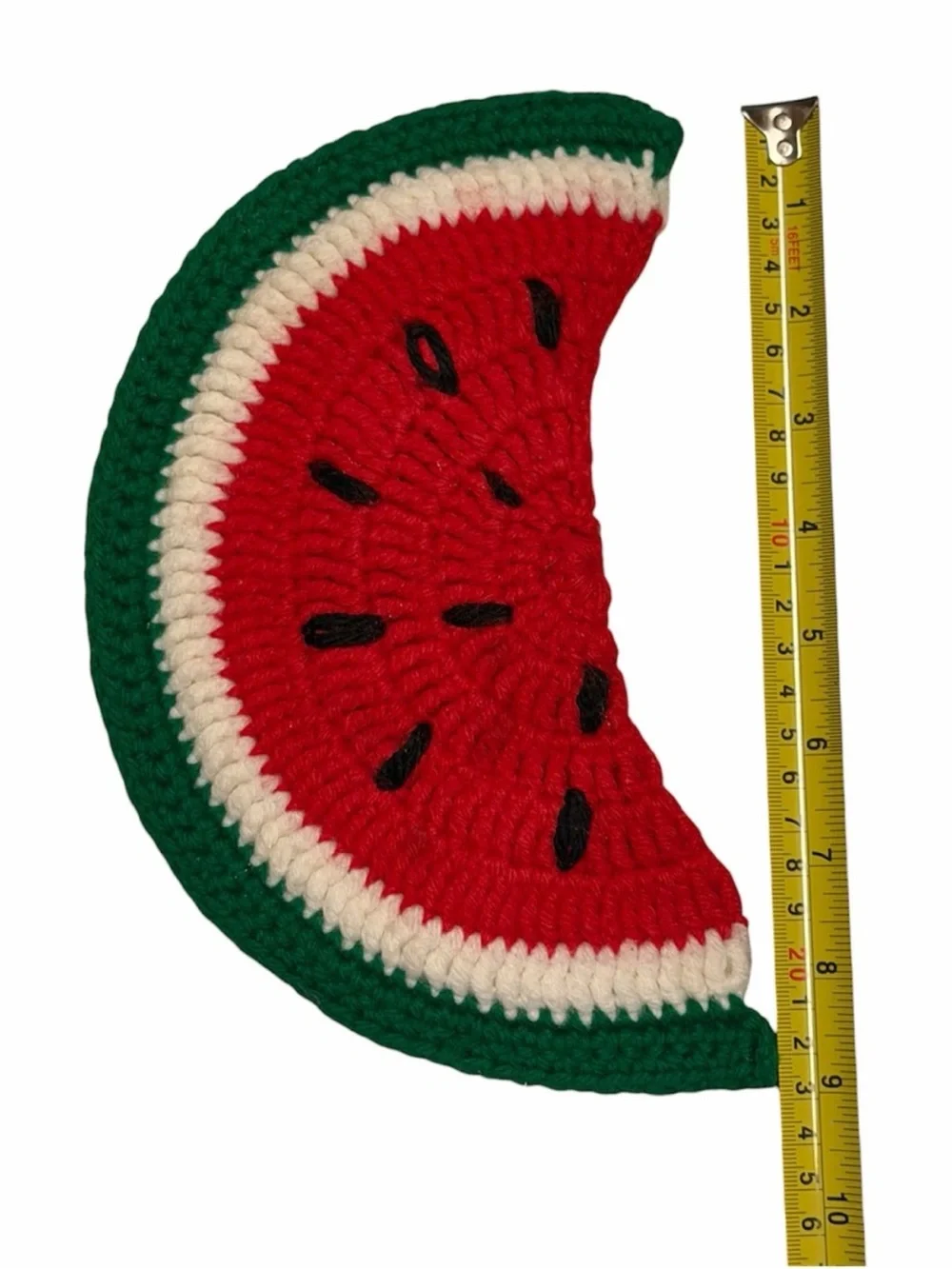 🛑 SOLD 🛑 Vintage Handmade Knit Watermelon Pot Holders Handcrafted Grandmacore